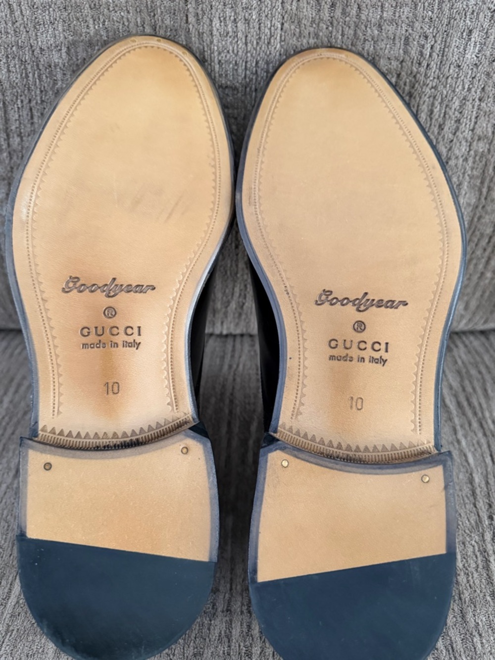 Gucci 739778 Double Monk Strap Black Leather Oxford Shoes Mens Size 10. - Picture 9 of 9